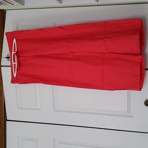 NWT XS Loft Marisa Linen Pink Pants